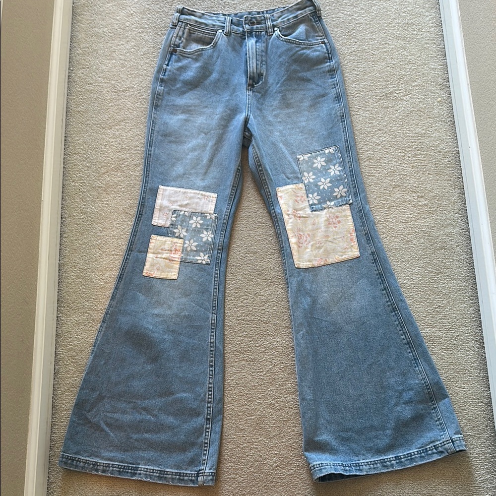 Wrangler Billabong Women's Patchwork flare Jeans